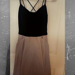 Black Top Grey Bottom Party Dress
